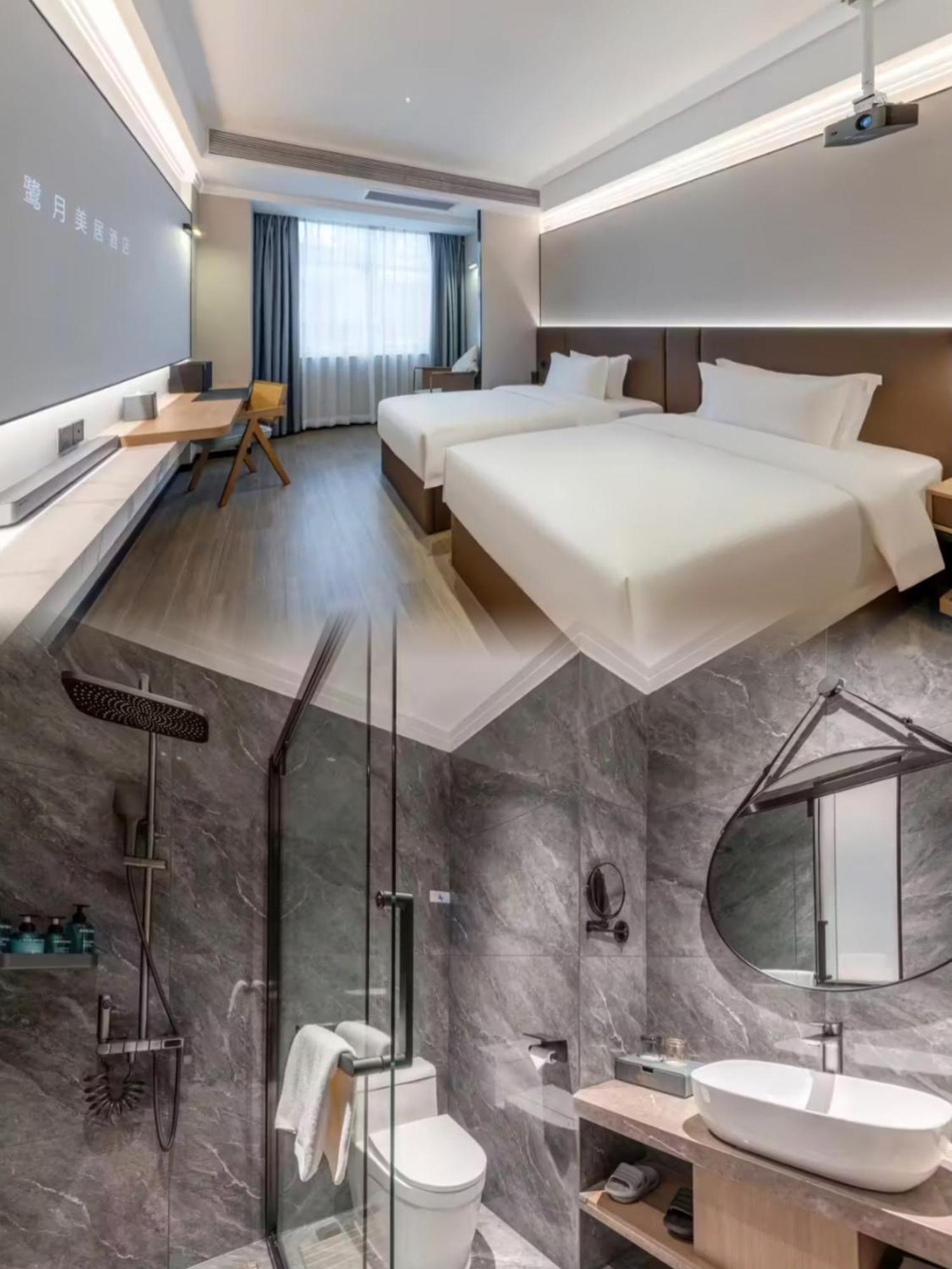 Luyue Hotel Movie Hotel Huaqiangbei Convention And Exhibition Center Branch เซินเจิ้น ภายนอก รูปภาพ